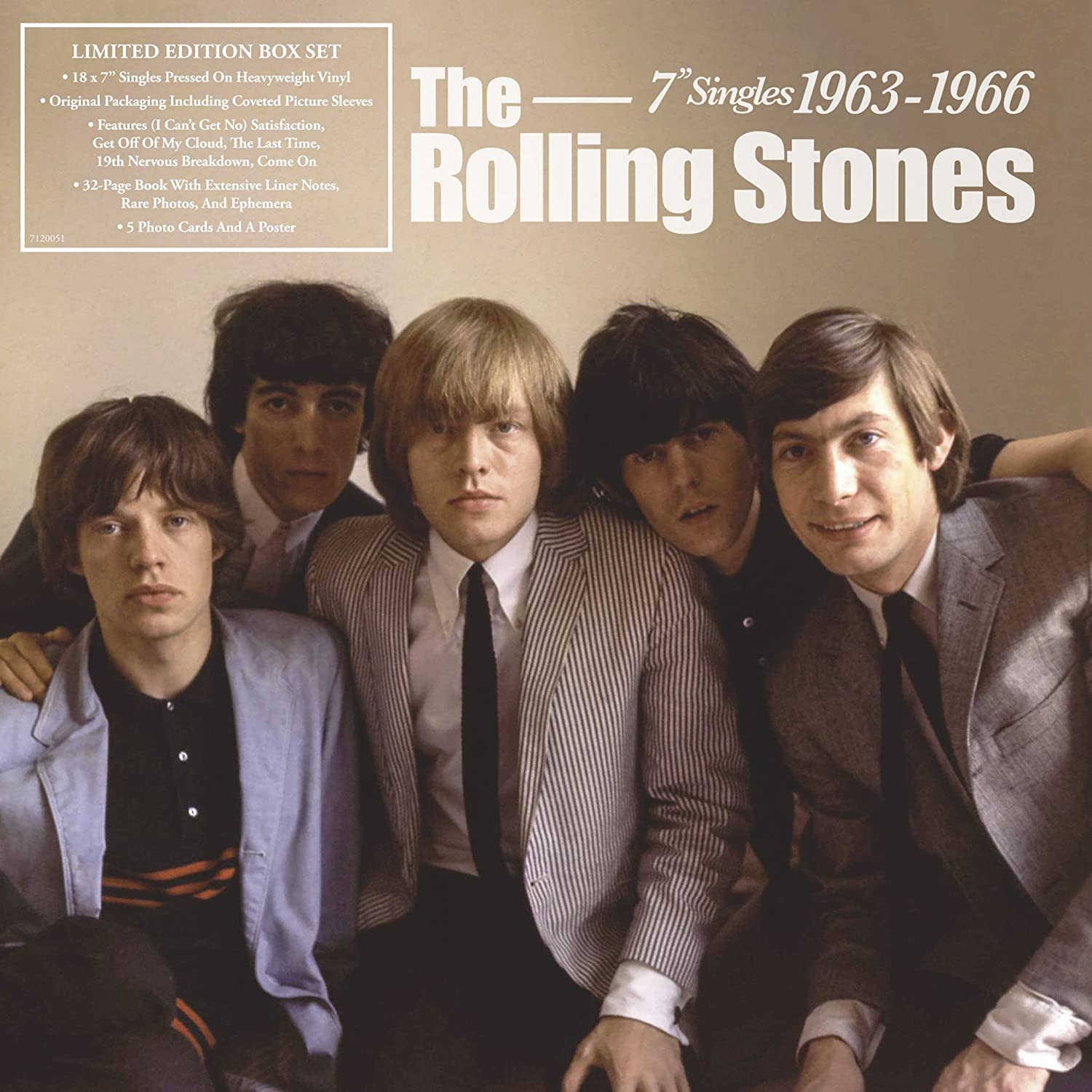 The Rolling Stones Singles 1963-1966 (7” Singles Box Set) Artwork